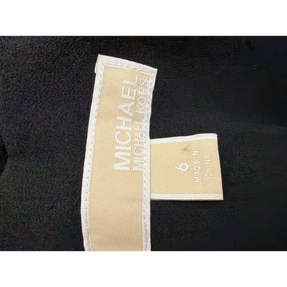 Michael Kors Women Black Dress With Chain Detail Dress Size 6 - Picture 8 of 10